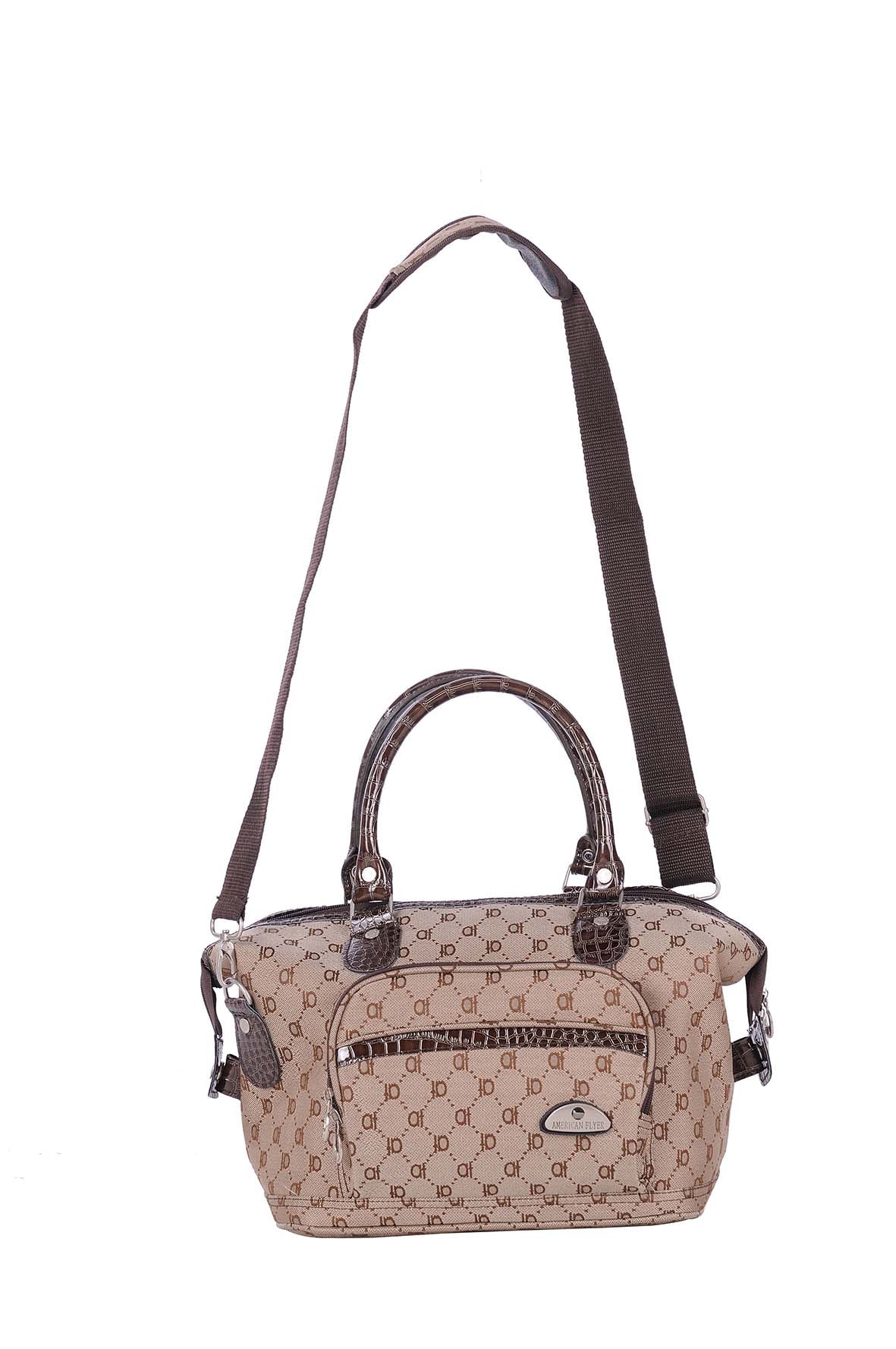 American Flyer Signature Cosmetic Satchel Tote Bag