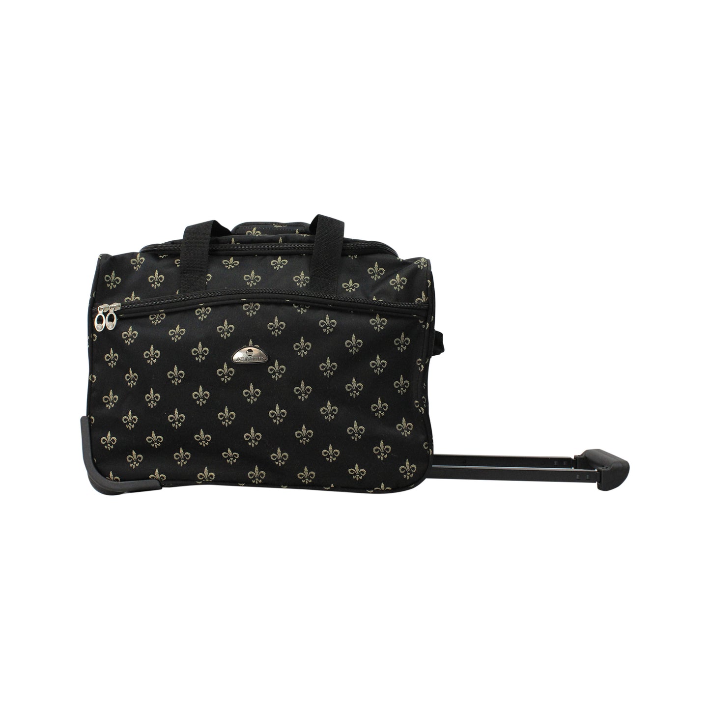 American Flyer Fleur de Lis Wheeled Duffel