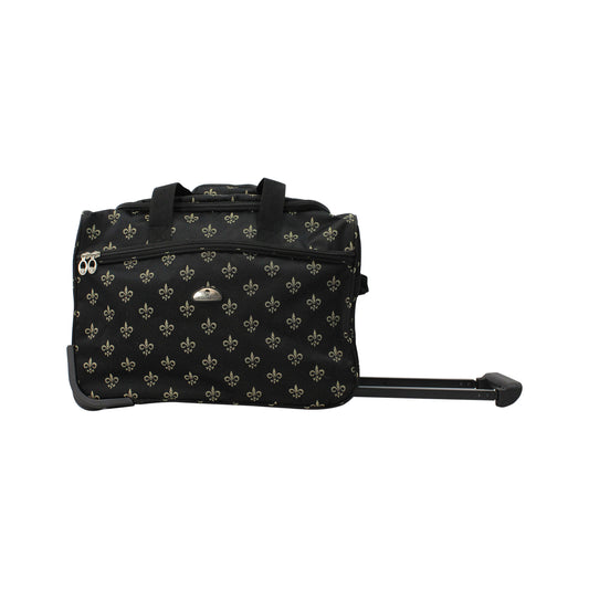 American Flyer Fleur de Lis Wheeled Duffel