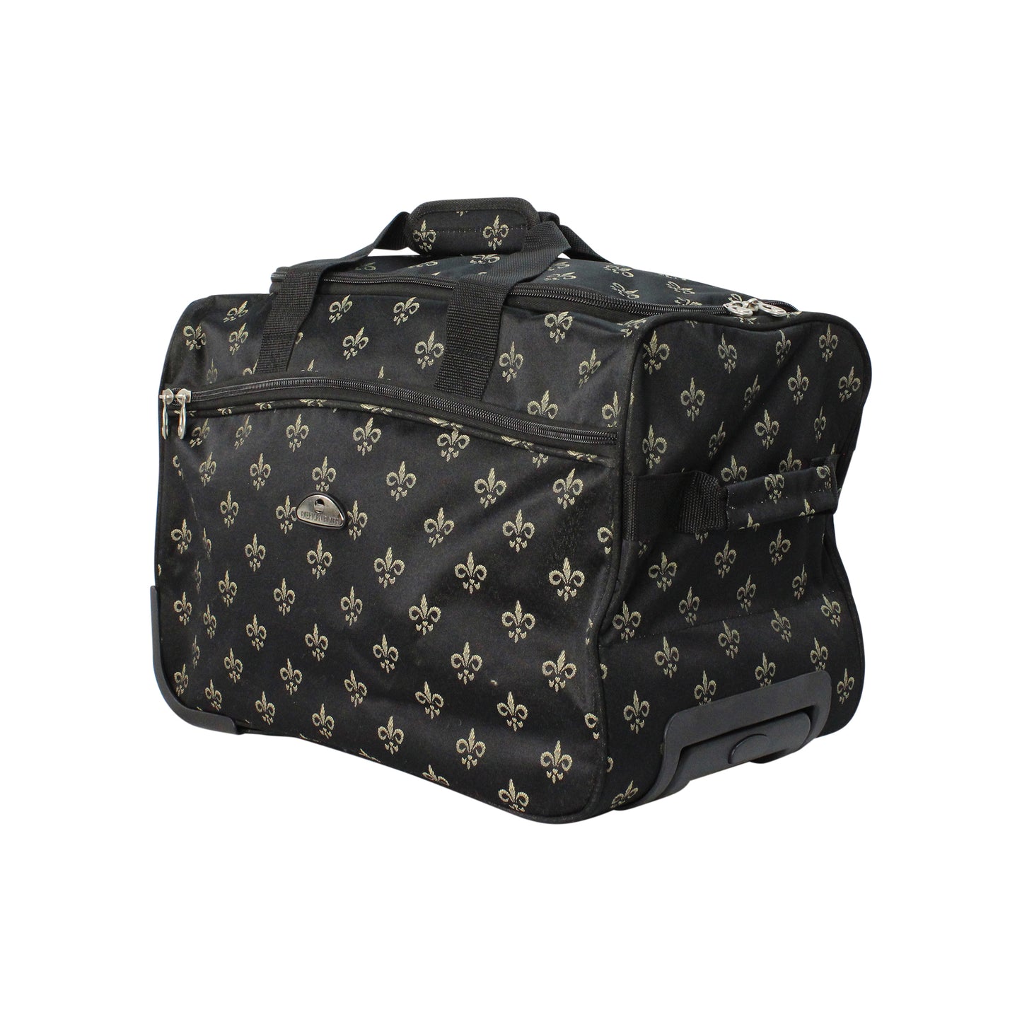 American Flyer Fleur de Lis Wheeled Duffel