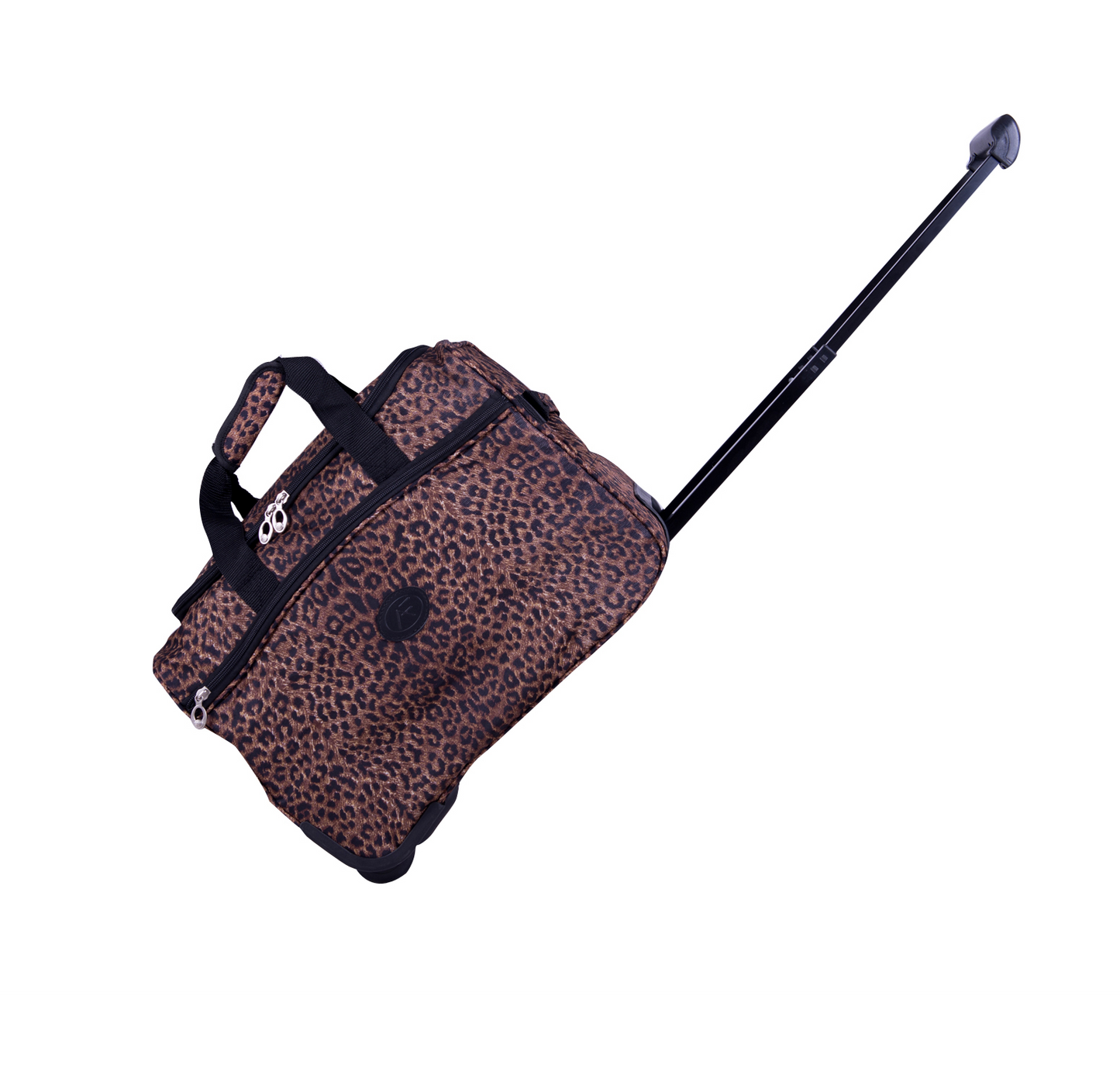 American Flyer Animal Print Wheeled Duffel - Leopard