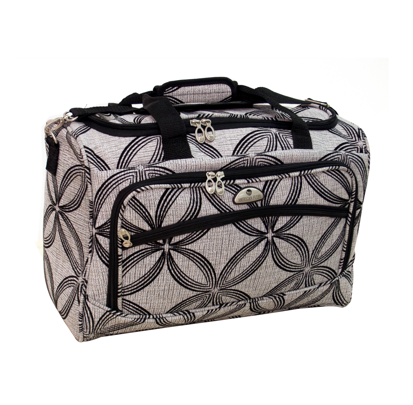 American Flyer Silver Clover Duffel Bag