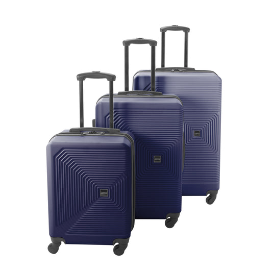 American Flyer Knox 3-Piece Hardside Spinner Luggage Set - Navy