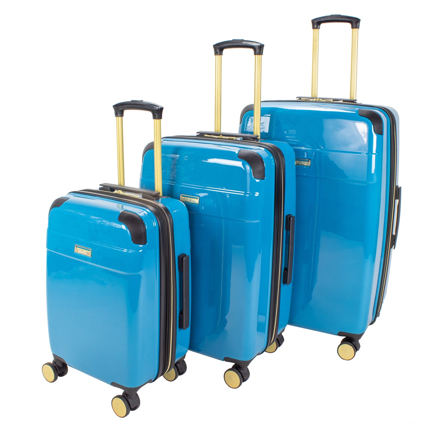 Jenni Chan Entin 3-Piece Hardside Spinner Set- Teal