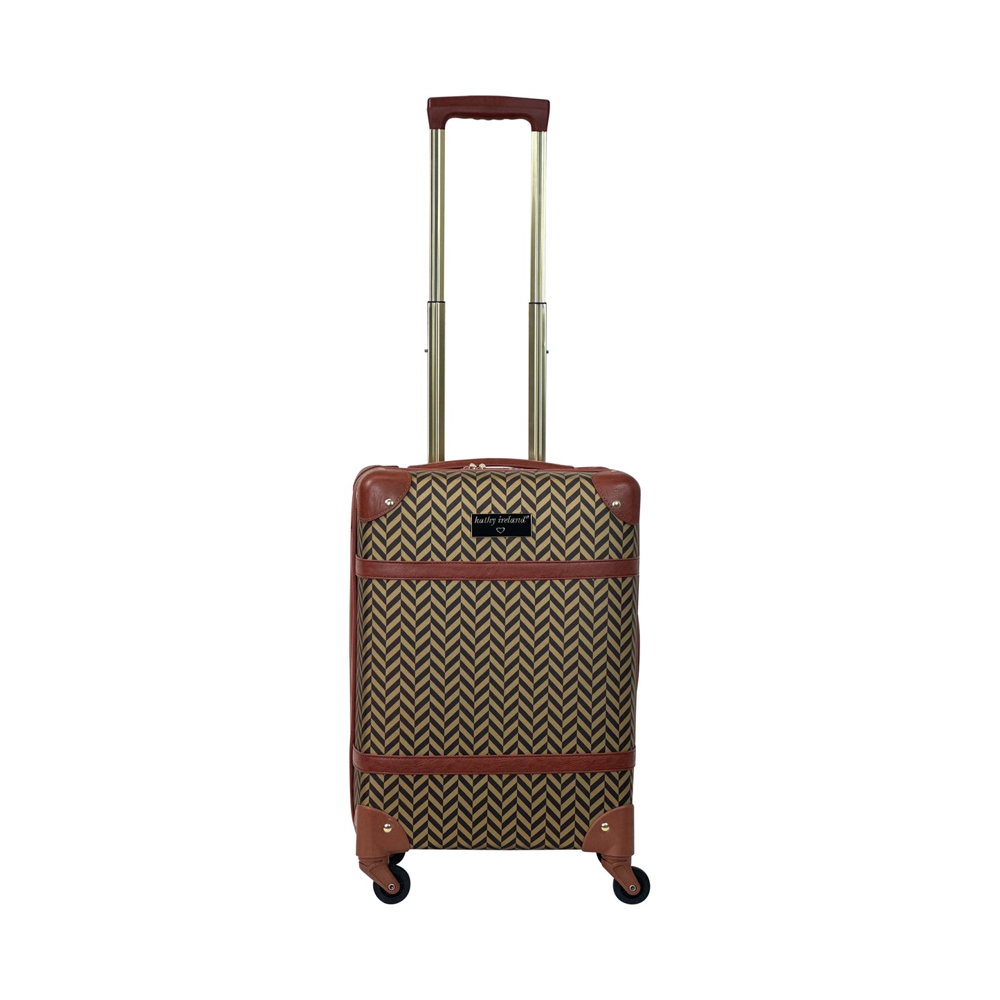 Kathy Ireland Vintage Trunk 2-Piece Hardside Luggage Set