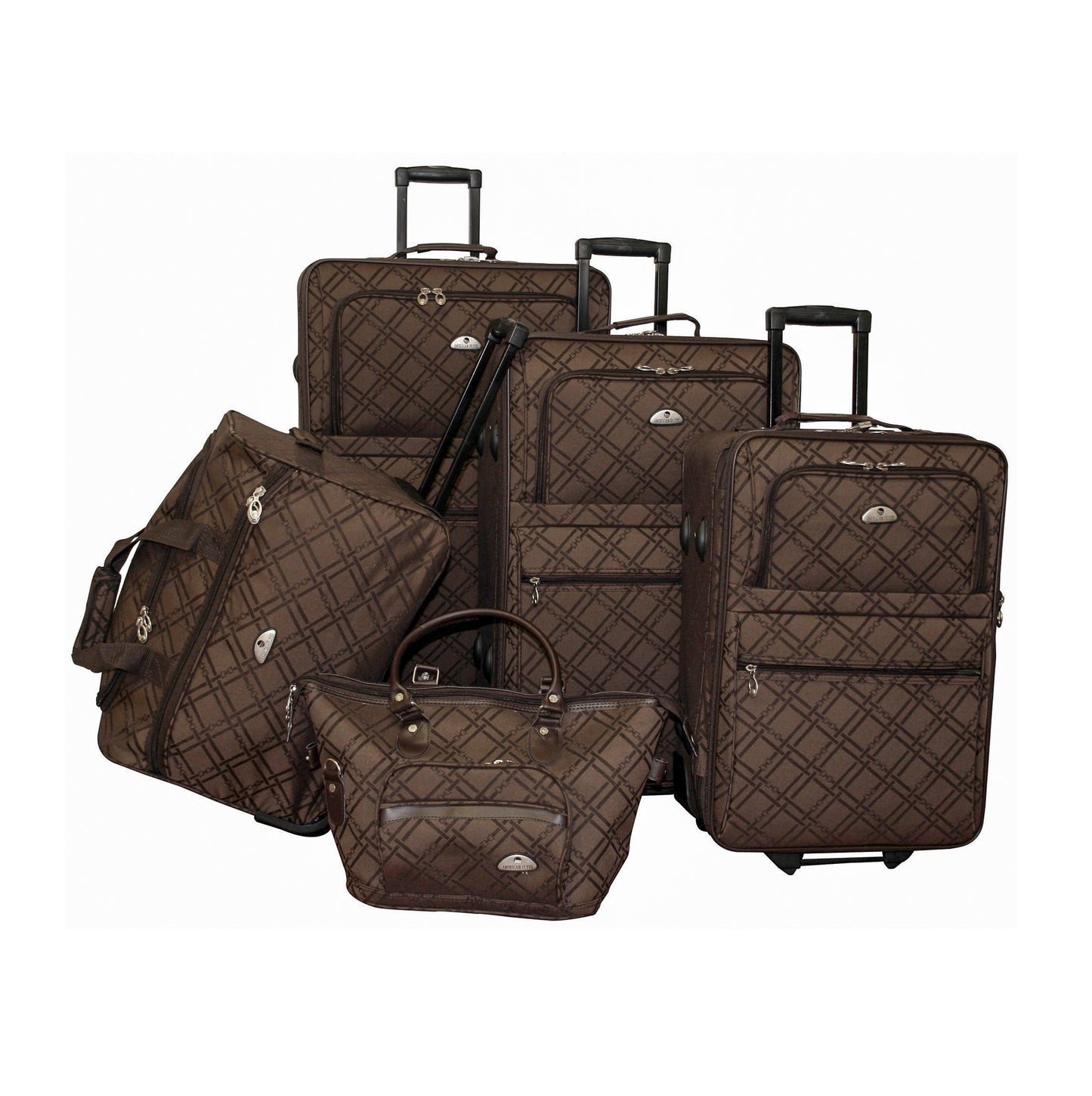 American Flyer Pemberly Buckles 5-Piece Luggage Set