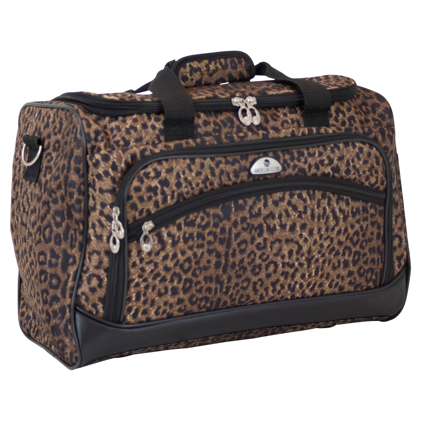 American Flyer Animal Print 5-Piece Spinner Luggage Set