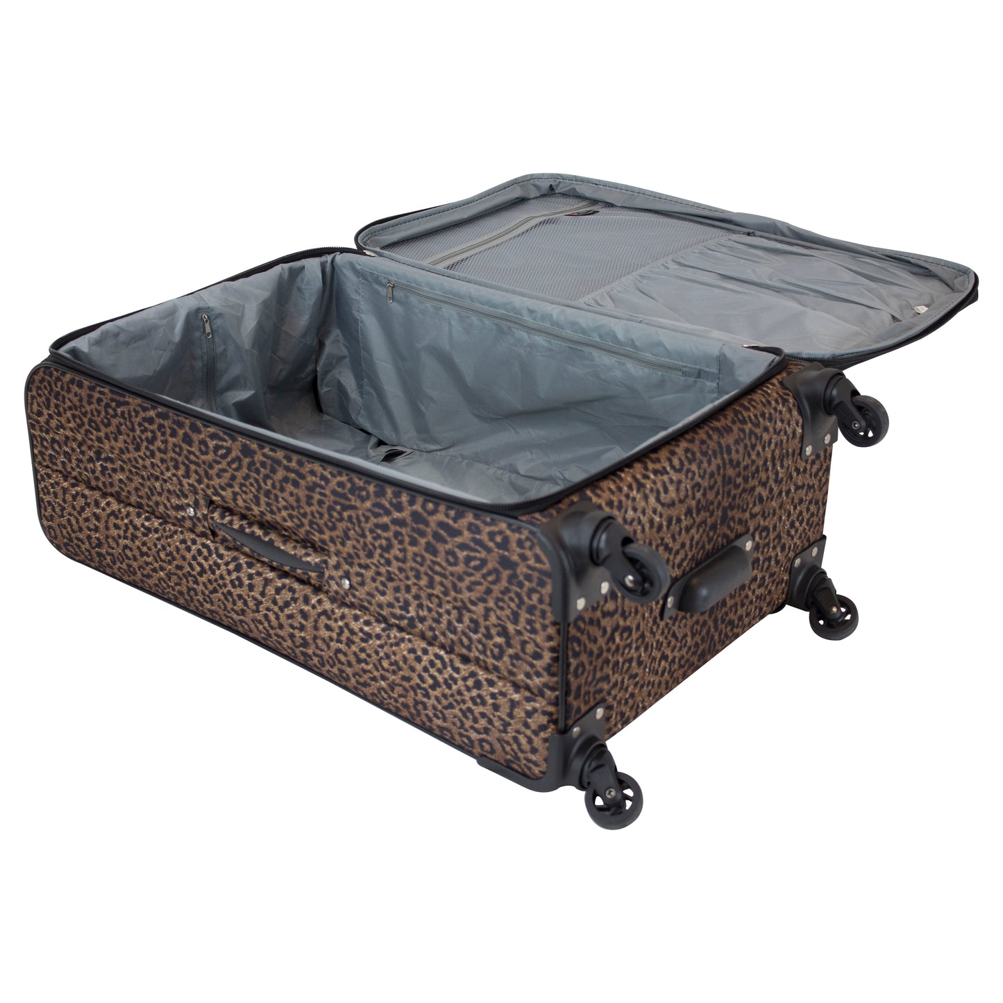 American Flyer Animal Print 5-Piece Spinner Luggage Set