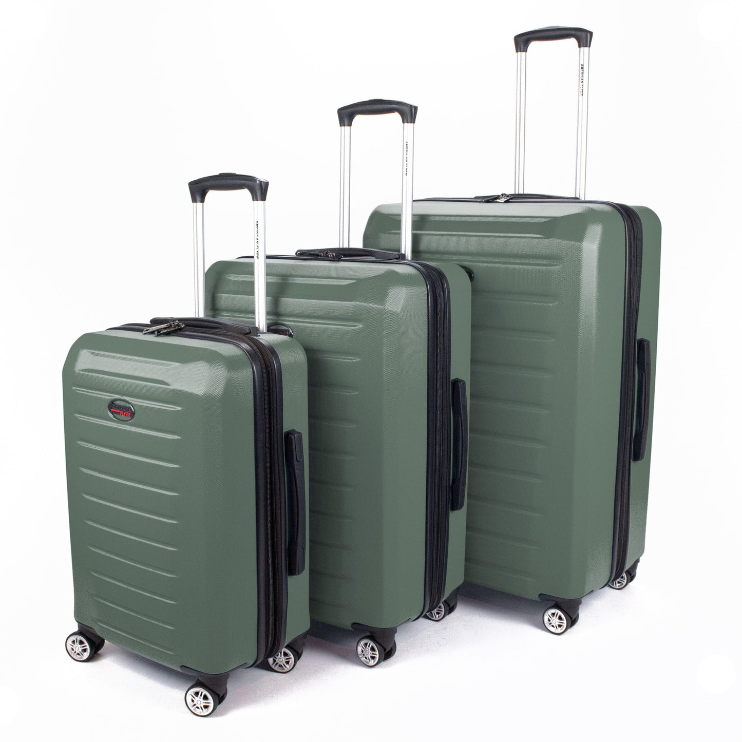 American Flyer Seger 3-Piece Hardside Spinner Luggage Set