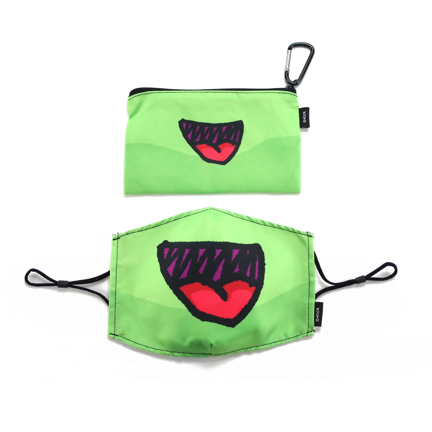 Ed Heck Adult Face Mask & Travel Pouch