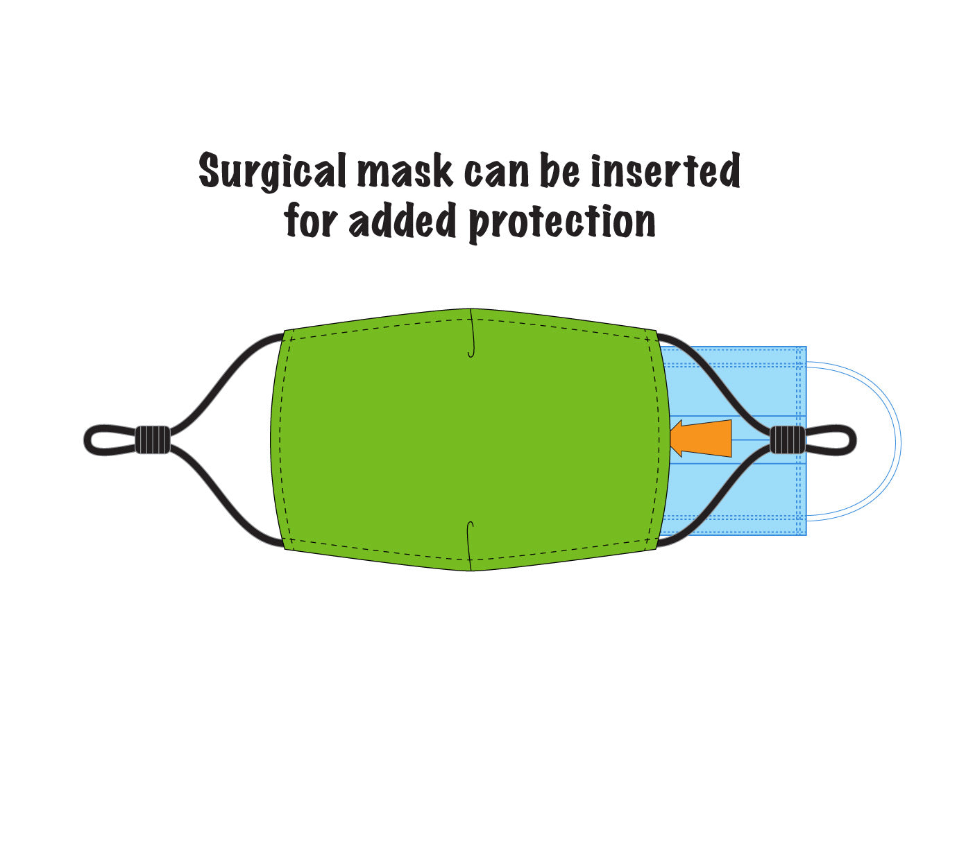 Ed Heck Adult Face Mask & Travel Pouch