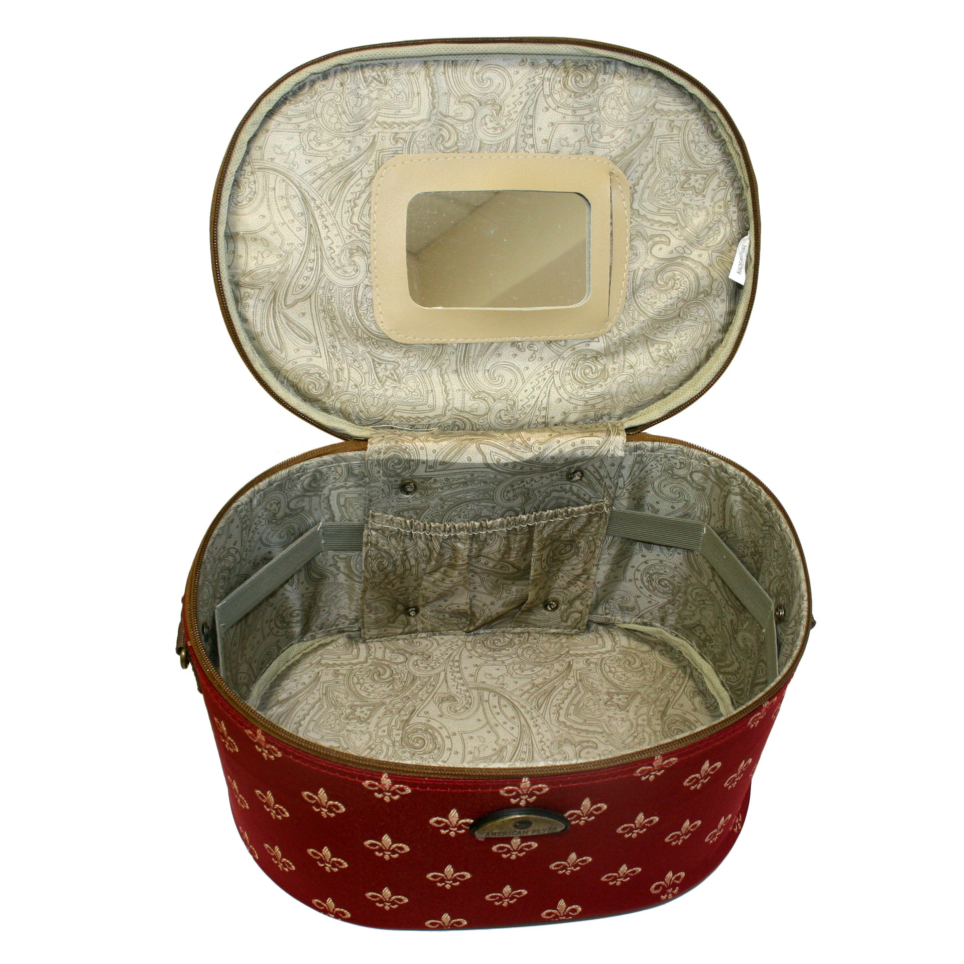 fleur de force travel makeup bag American Flyer Fleur De Lis Cosmetic Case