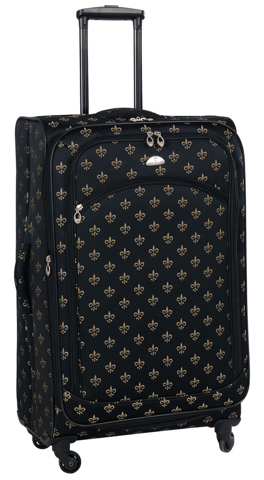 American Flyer Fleur de Lis 25" Spinner Luggage