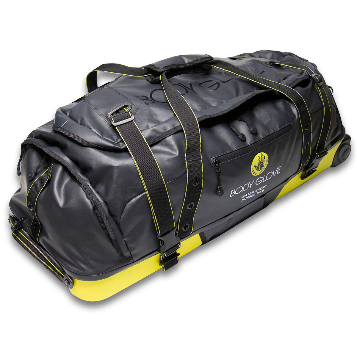 Body Glove Merced Waterproof Folding Hardside Hybrid Rolling Duffel