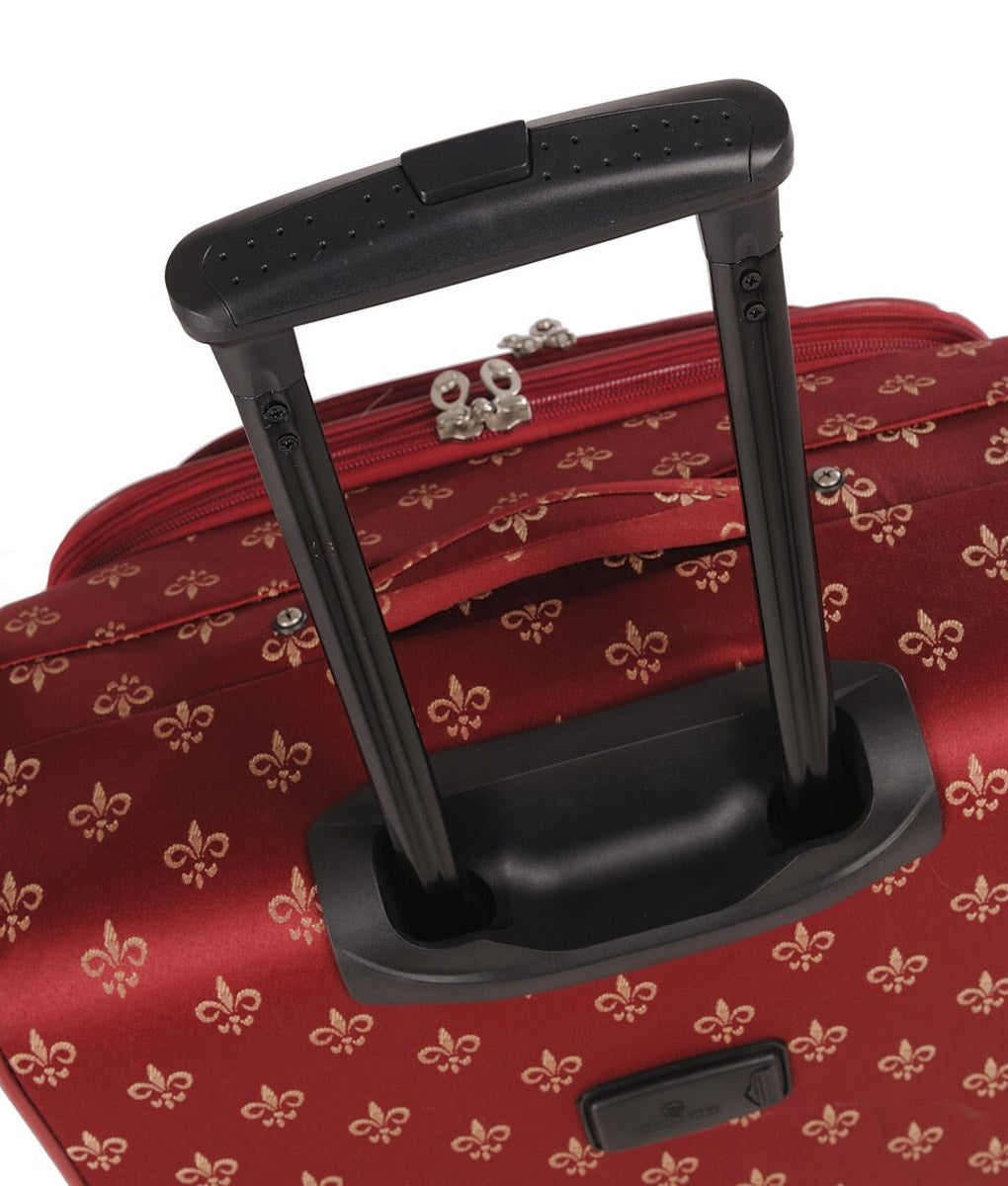 American Flyer Fleur de Lis 5-Piece Spinner Luggage Set