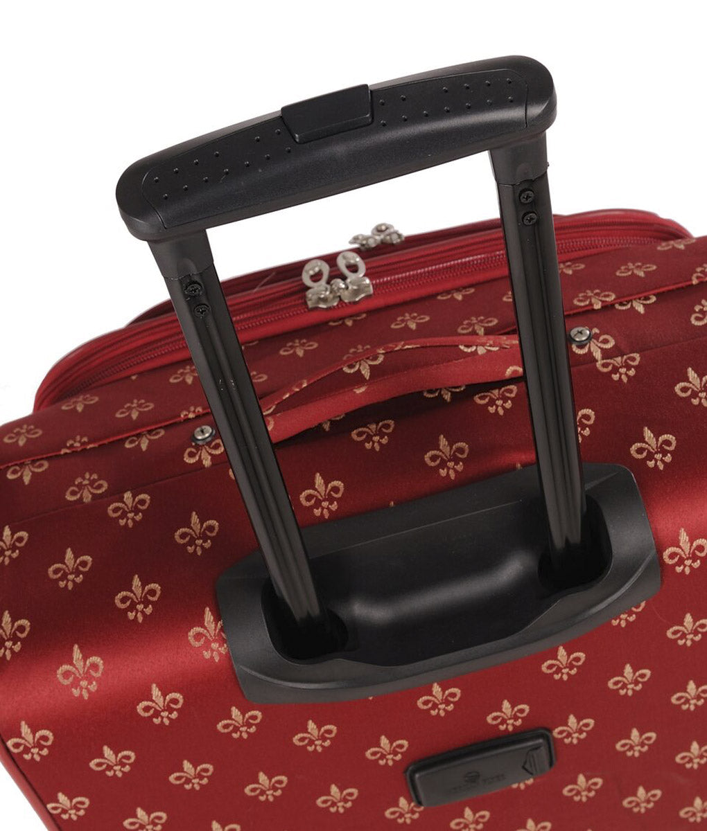  American Flyer Fleur De Lis 5-Piece Spinner Luggage Set, Black,  One Size,85700-5