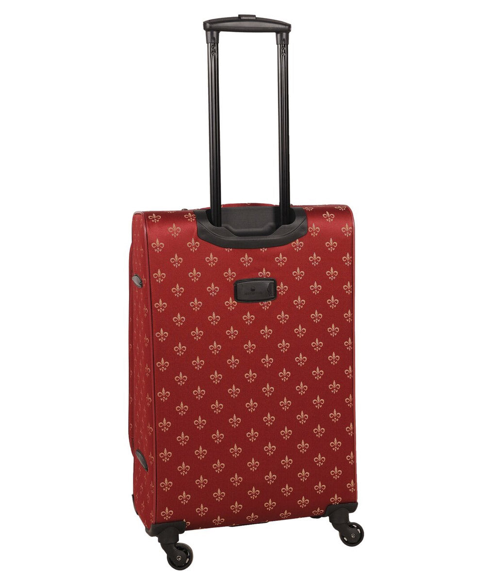 American Flyer Fleur de Lis 5-Piece Spinner Luggage Set