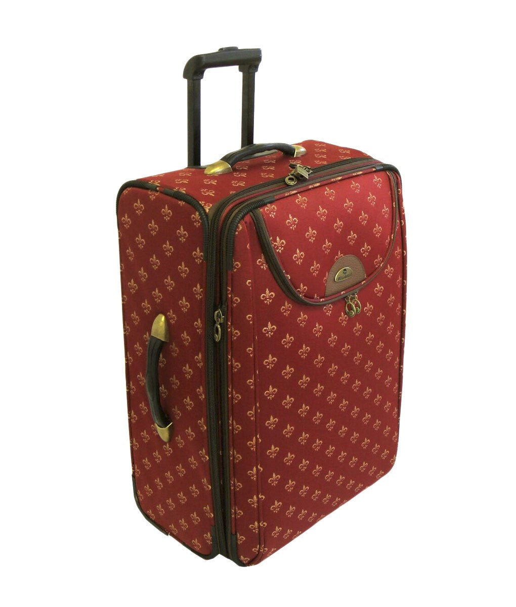 Trolley Bonus Matching CarryOn Travel Bag Designer Purple Stripe Water –  Travell Well