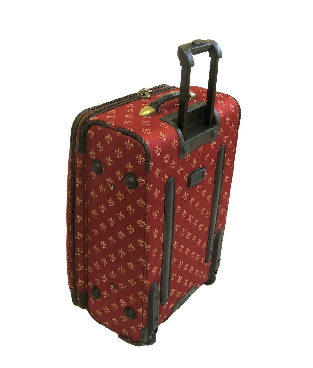 American Flyer Fleur De Lis 4-Piece Luggage Set 54500-4 RED - The