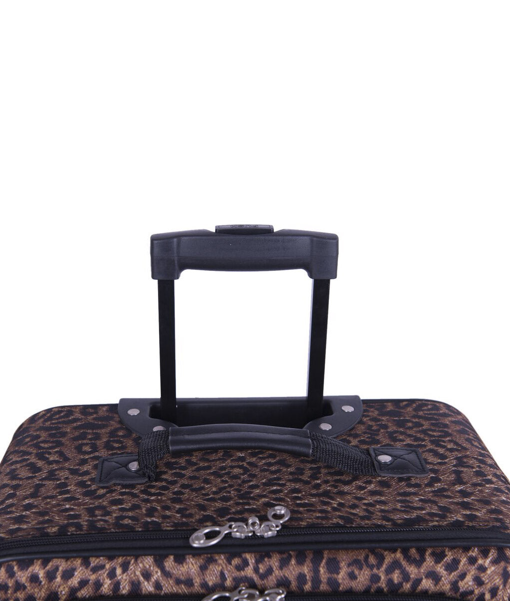 Cheetah print best sale luggage sets