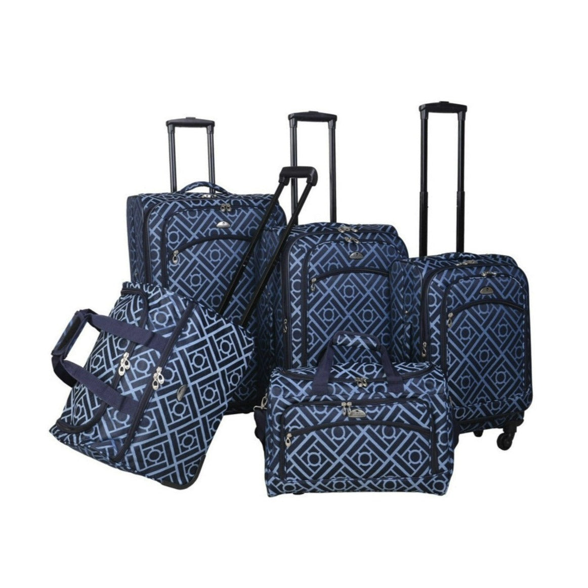 American Flyer Astor Collection 5-Piece Spinner Luggage Set