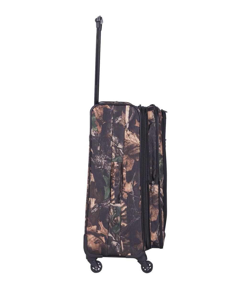 American Flyer 5 Piece Spinner Luggage Set Camo Green