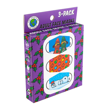 Ed Heck Holiday 3-Piece Adult Face Mask Set