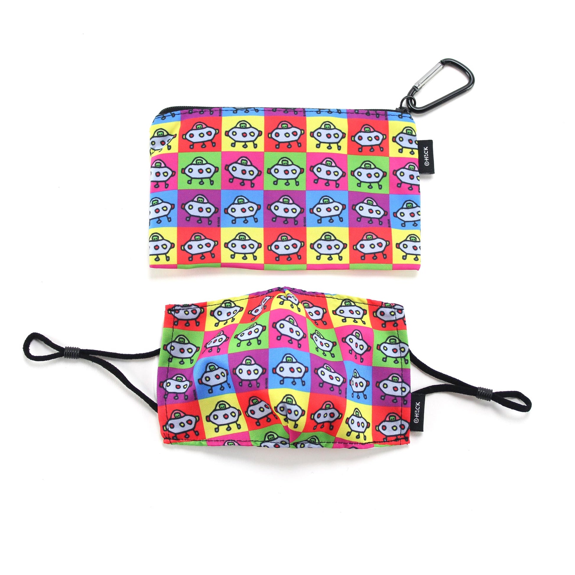 Ed Heck Children's Face Mask & Travel Pouch- Pods
