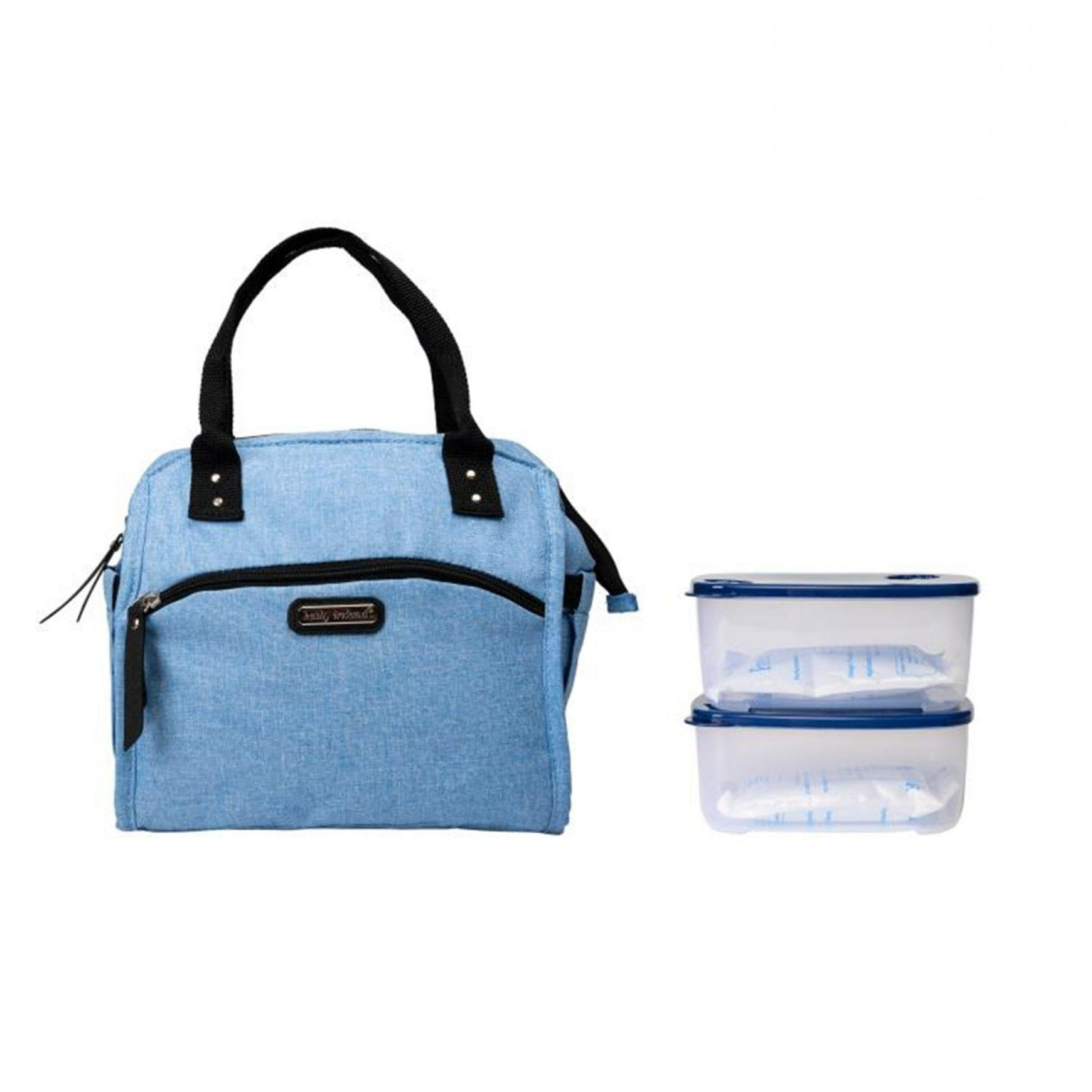 Kathy Ireland Leah Wide Mouth Lunch Tote Blue